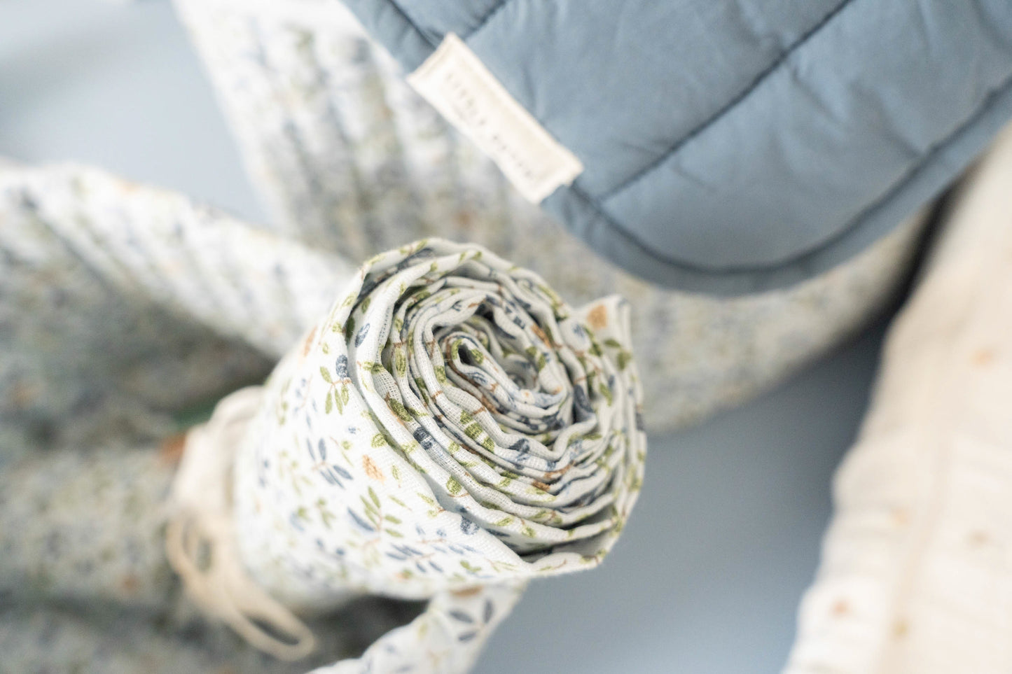 Little Dutch Little Dutch Swaddle doeken hydrofiel 70 x 70 Forest Adventure & Denim Blue - Decomusy