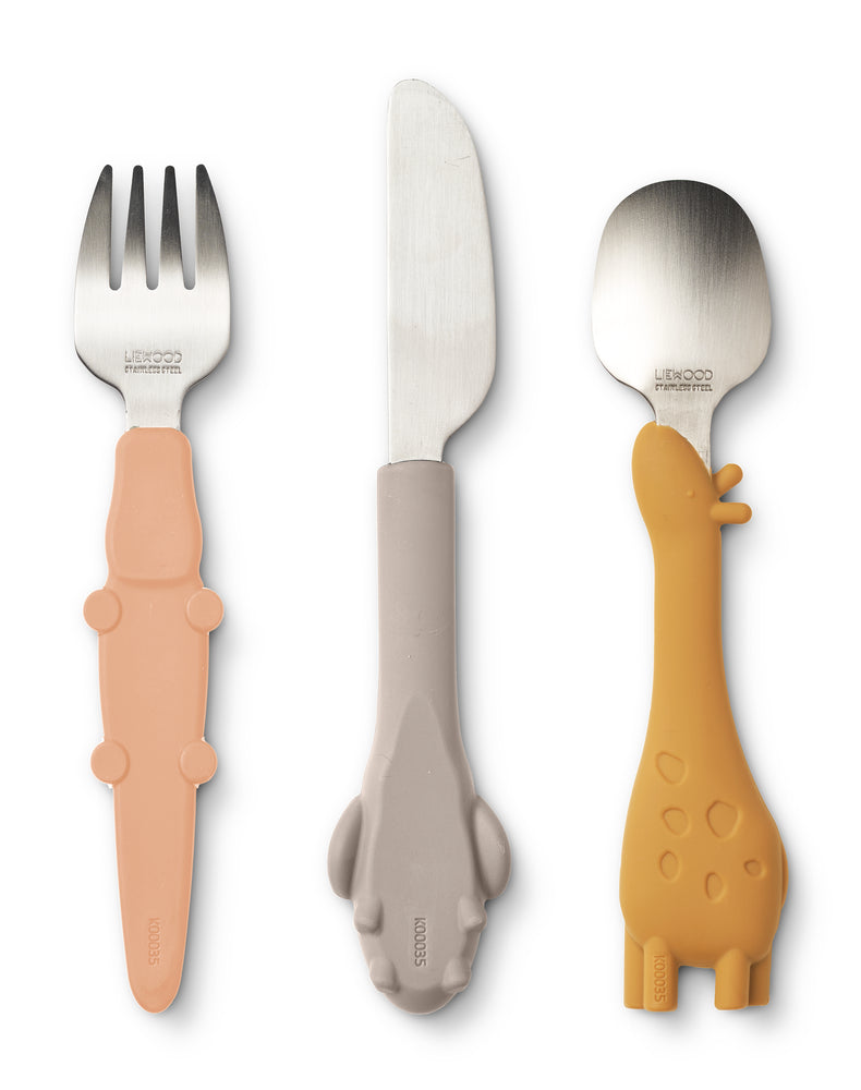 Liewood Liewood Tove Cutlery Set - Bestekset - Tuscany Rose Mix - Decomusy