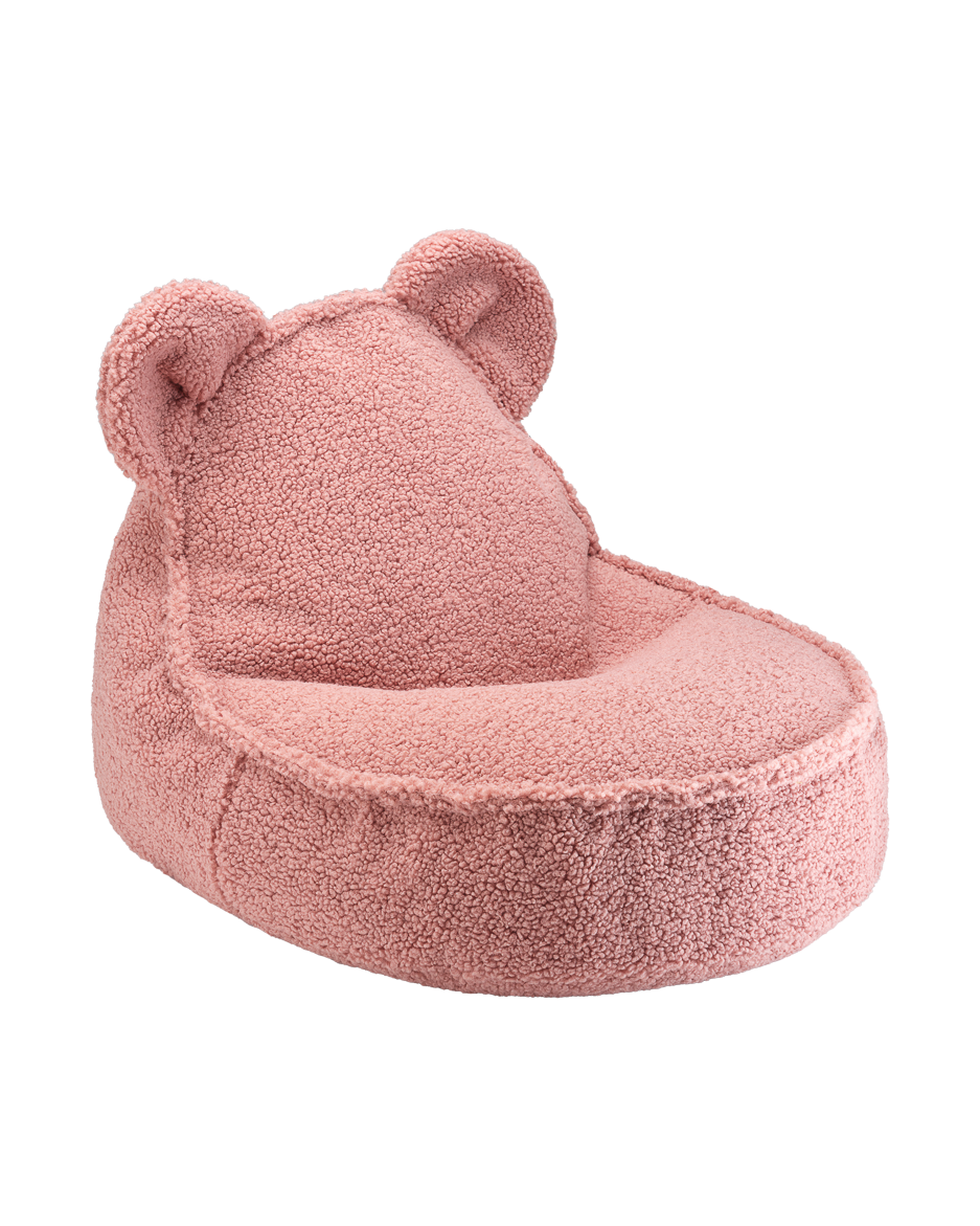 Wigiwama Wigiwama Bear Beanbag Chair Poef - Guava Pink - Decomusy