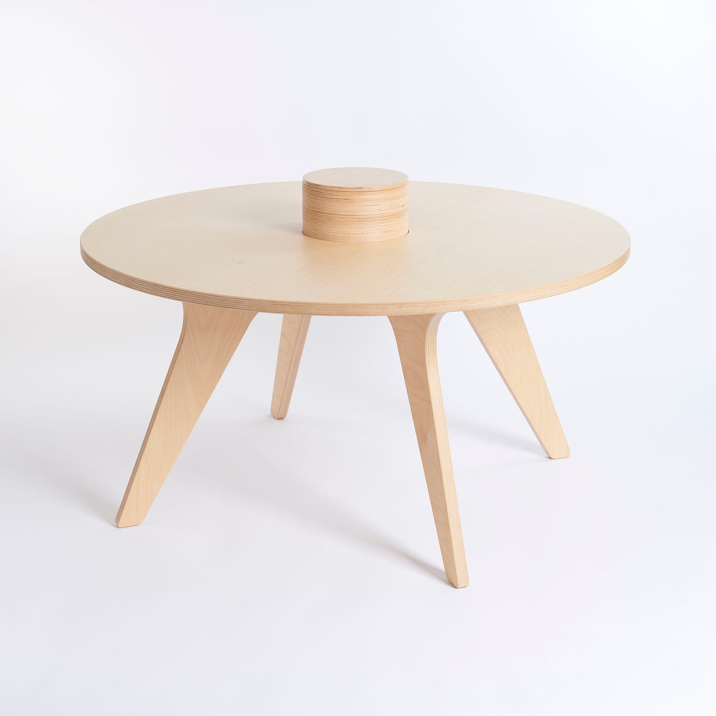 Drawin'Kids Drawin'Kids Drawin’table® XXL – Tekentafel van natuurlijk hout voor kinderen (Ø 90 cm) - Decomusy