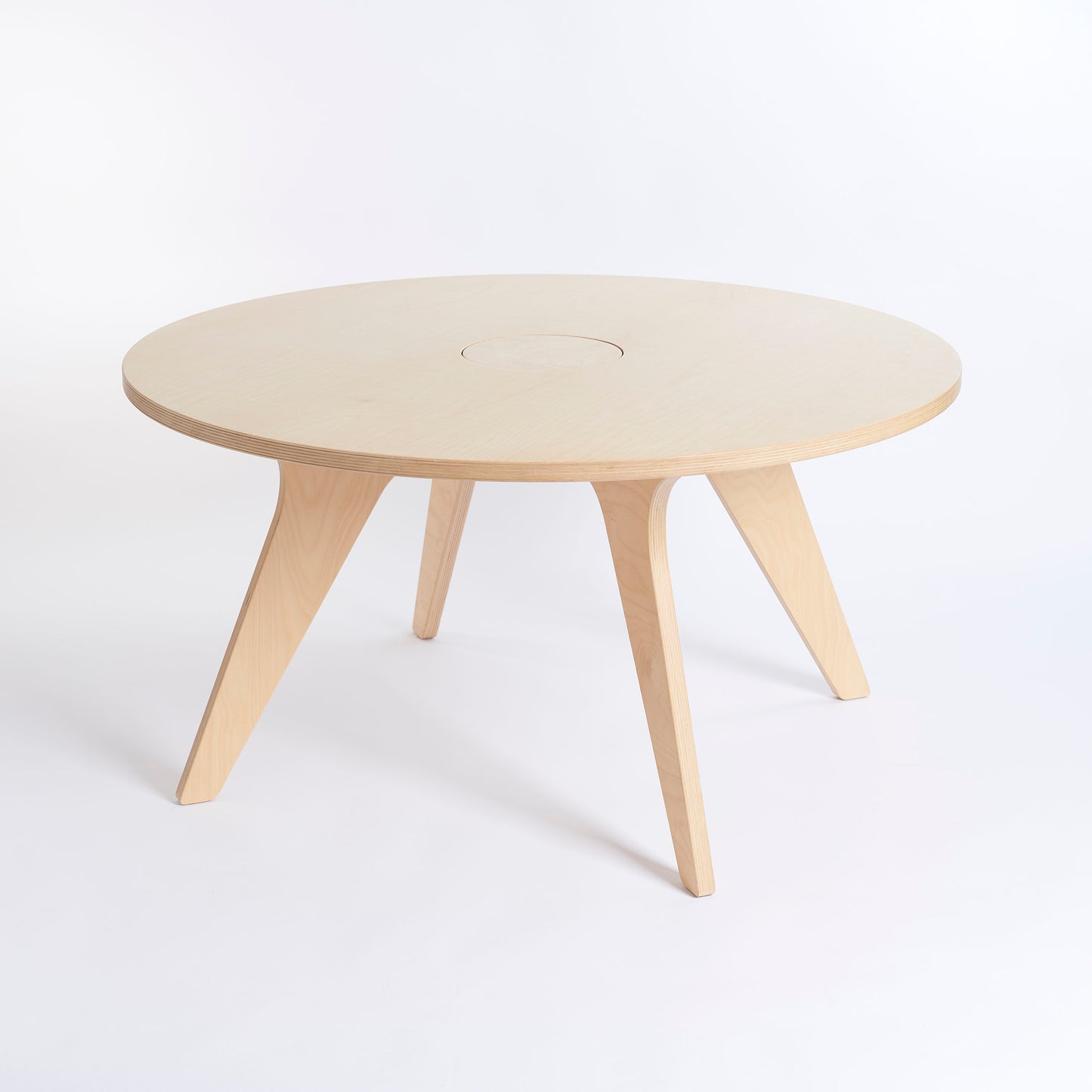 Drawin'Kids Drawin'Kids Drawin’table® XXL – Tekentafel van natuurlijk hout voor kinderen (Ø 90 cm) - Decomusy