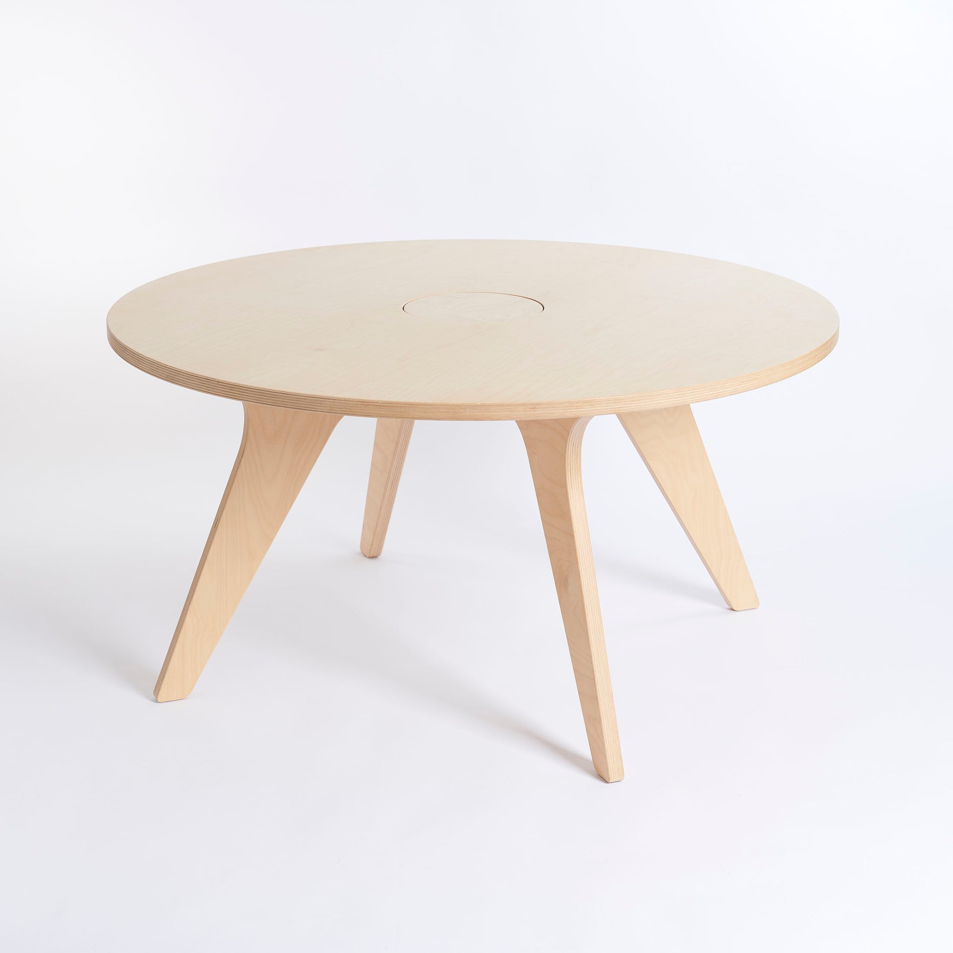 Drawin'Kids Drawin'Kids Drawin’table® XXL – Tekentafel van natuurlijk hout voor kinderen (Ø 90 cm) - Decomusy
