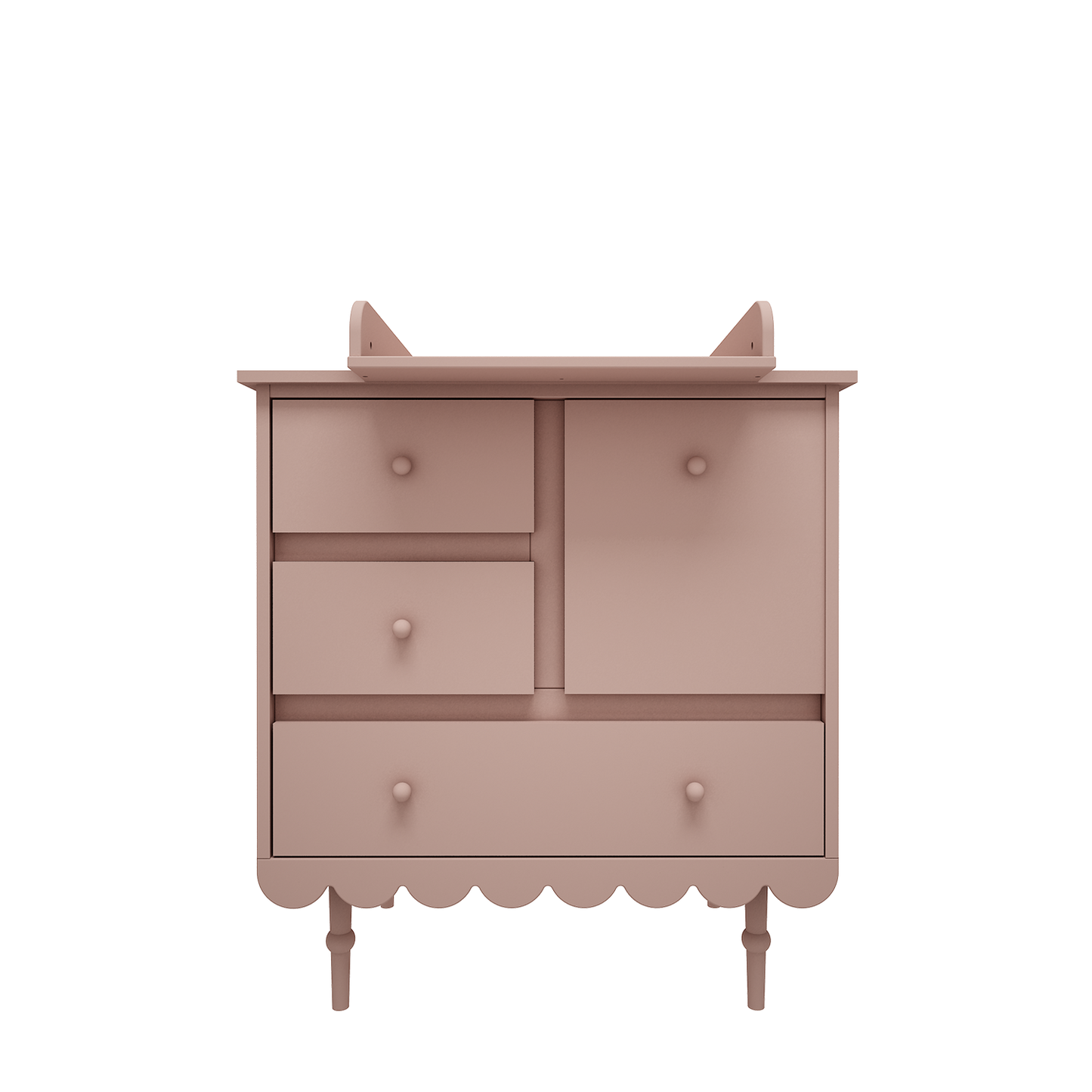 WoodLuck Woodluck Ladekast Babushka Kort - Natural Pink - Decomusy