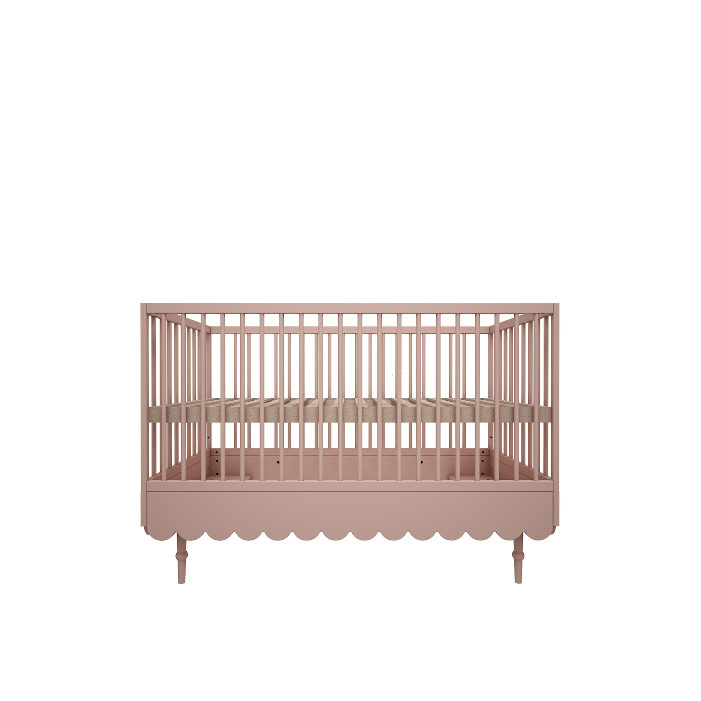 WoodLuck Woodluck Meegroeibed Ledikant Babushka 70x140cm - Natural Pink - Decomusy