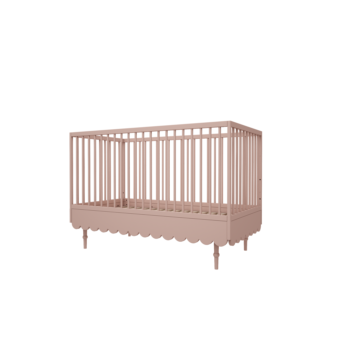 WoodLuck Woodluck Meegroeibed Ledikant Babushka 70x140cm - Natural Pink - Decomusy