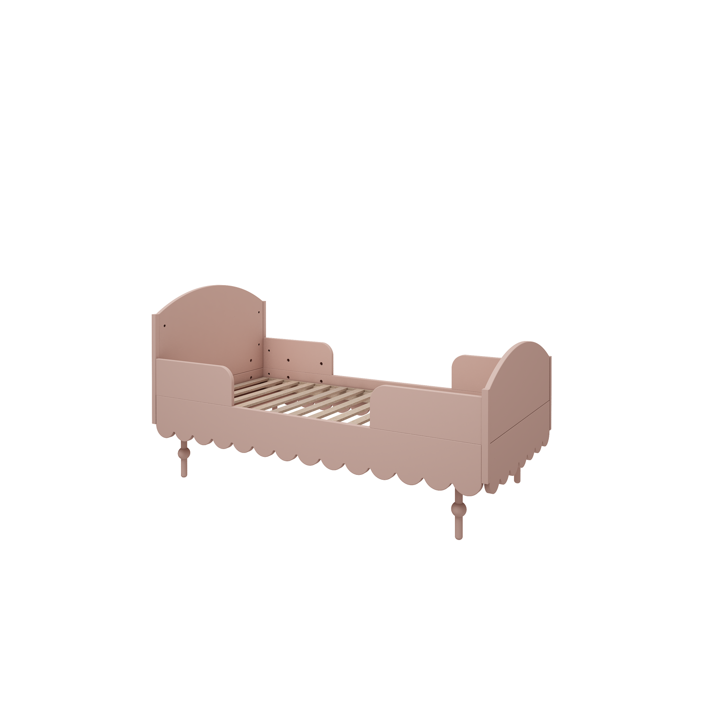 WoodLuck Woodluck Meegroeibed Ledikant Babushka 70x140cm - Natural Pink - Decomusy