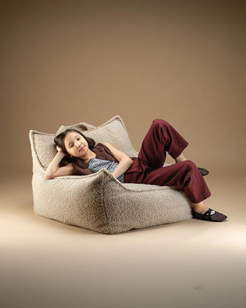 Wigiwama Club Chair Zitzak - 11-17 jaar - Biscuit