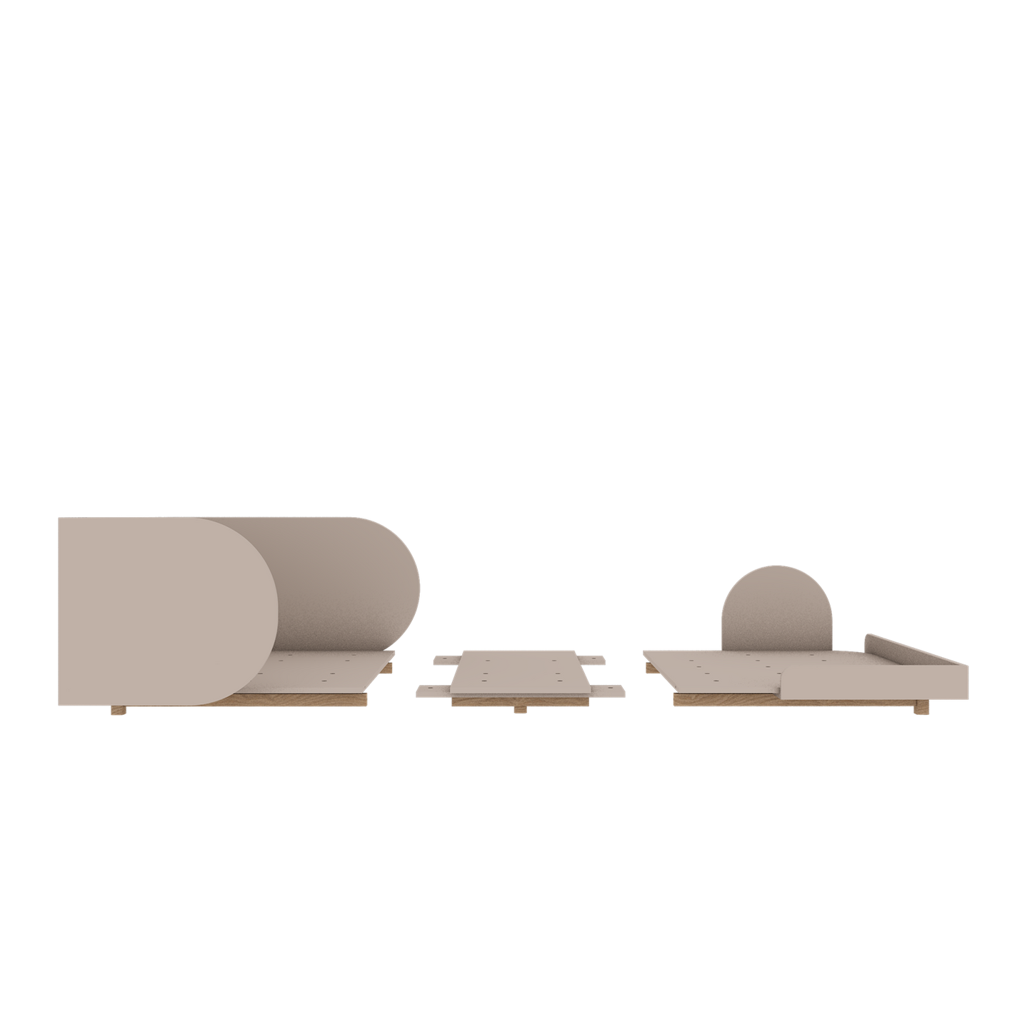 WoodLuck Woodluck Bloom Kinderbed Cashmere 90 x 200 cm - Decomusy