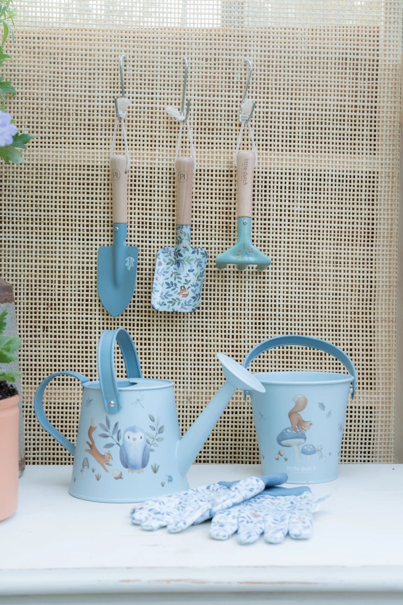Little Dutch Little Dutch Tuingereedschap - Blauw - Forest Friends - Decomusy