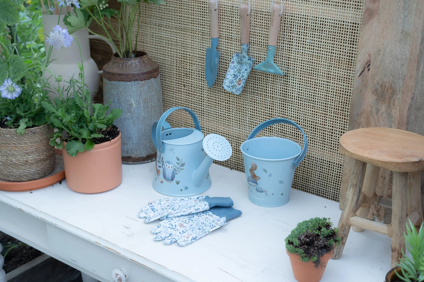 Little Dutch Little Dutch Tuingereedschap - Blauw - Forest Friends - Decomusy