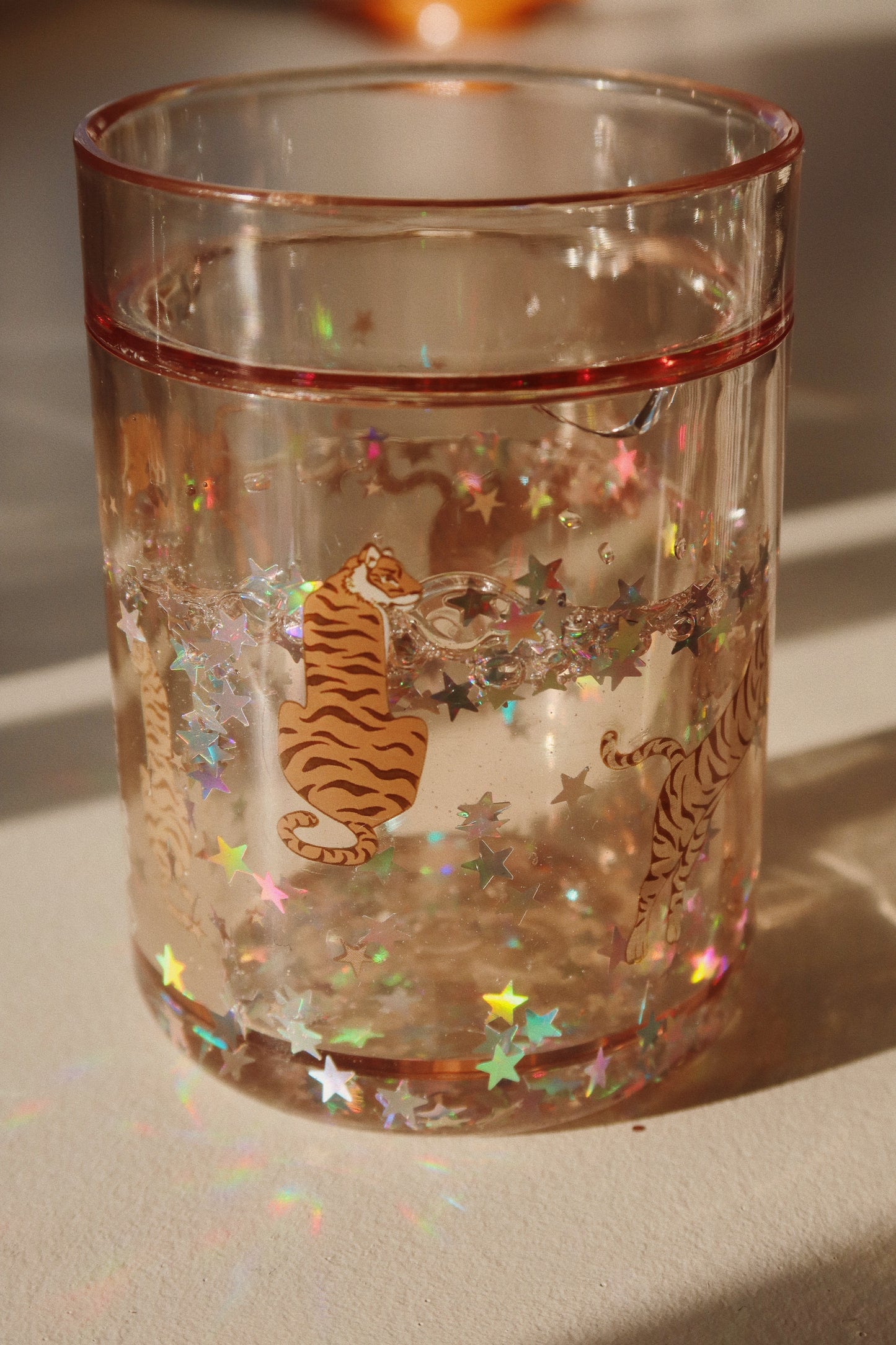 Konges Slojd Konges Sløjd 2-pack Glitter Cups Drinkbekers - Roar - Decomusy