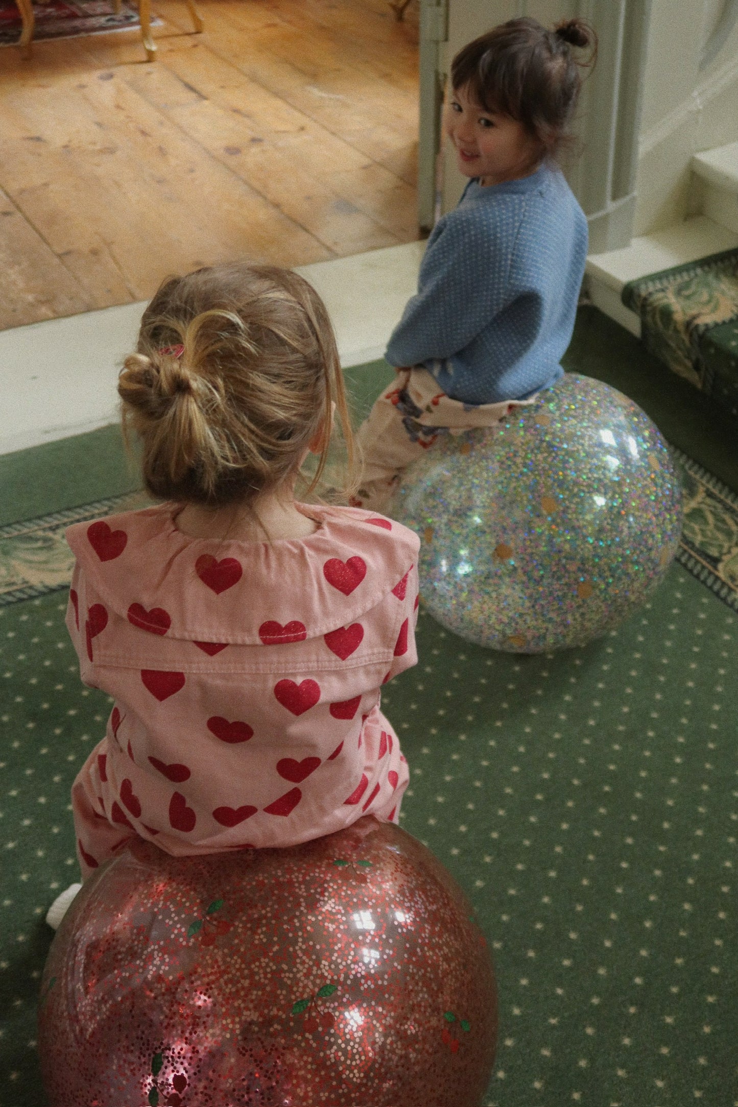 Konges Slojd Konges Slojd Glitter Jump Ball - Skippybal - Springbal - Ø50cm - Lemon - Decomusy