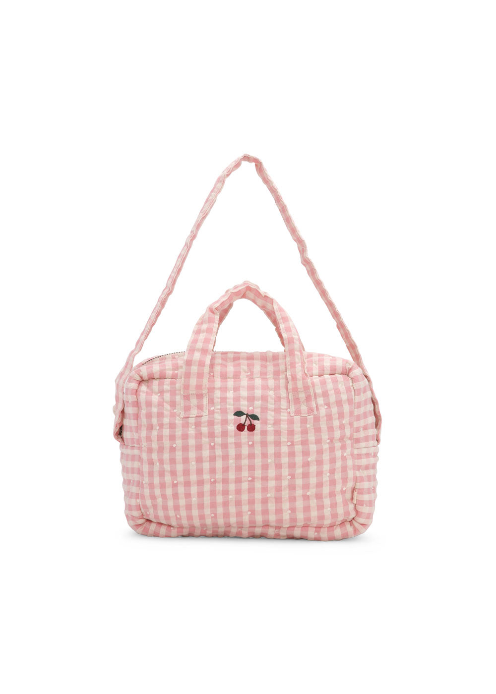 Konges Slojd Konges Sløjd Doll Bag Poppen Luiertas - Powder Pink Check - Decomusy