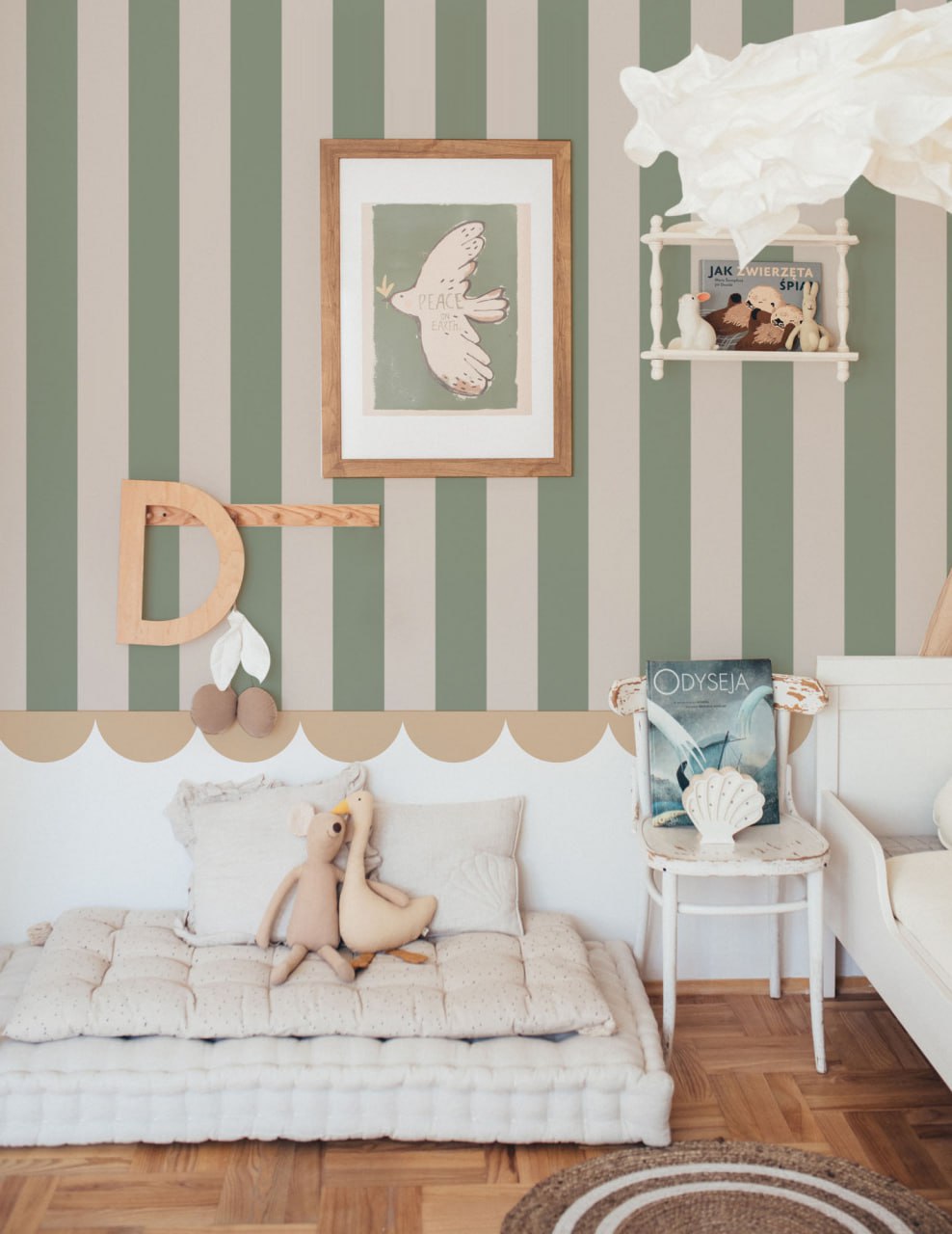 Dekornik Dekornik Vliesbehang Portofino Stripes Green - Decomusy