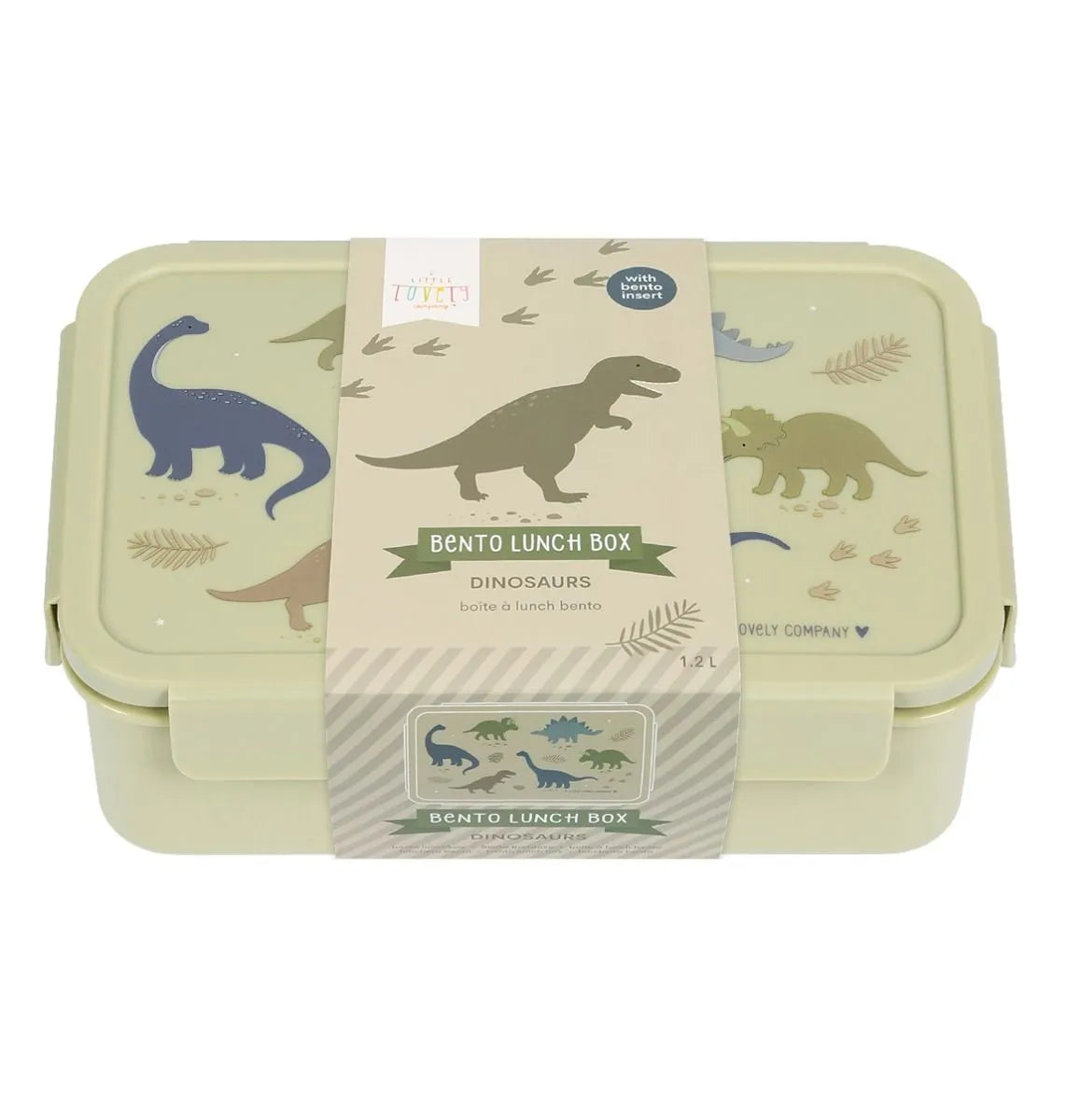 A Little Lovely Company A Little Lovely Company Bento Lunchbox Dinosaurussen - Decomusy
