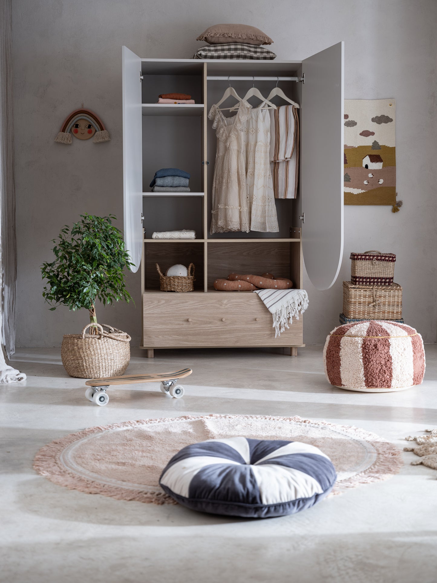 WoodLuck Woodluck Kledingkast Bloom - Cashmere - Decomusy
