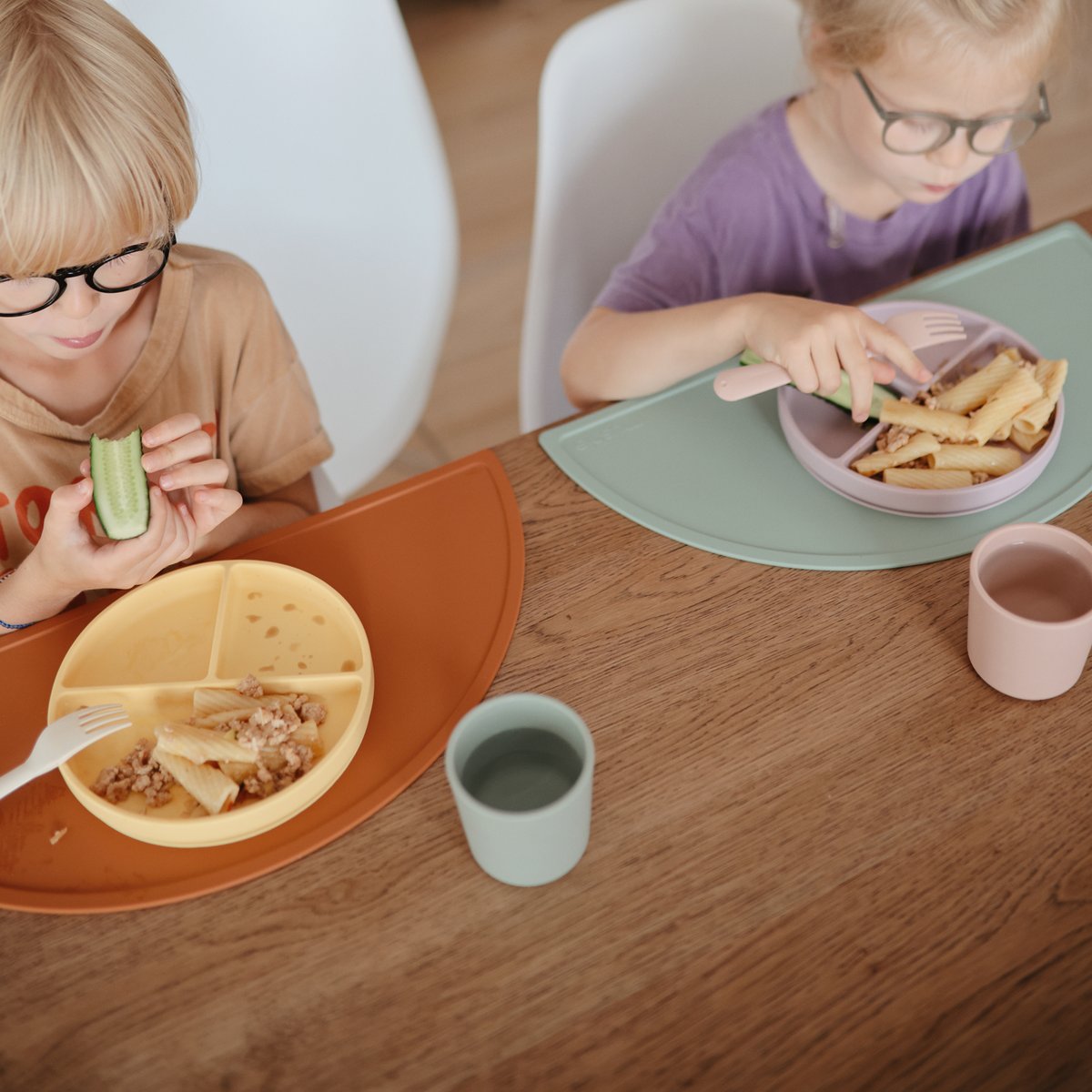 Mushie Mushie Cups Sage 2-pack - Decomusy
