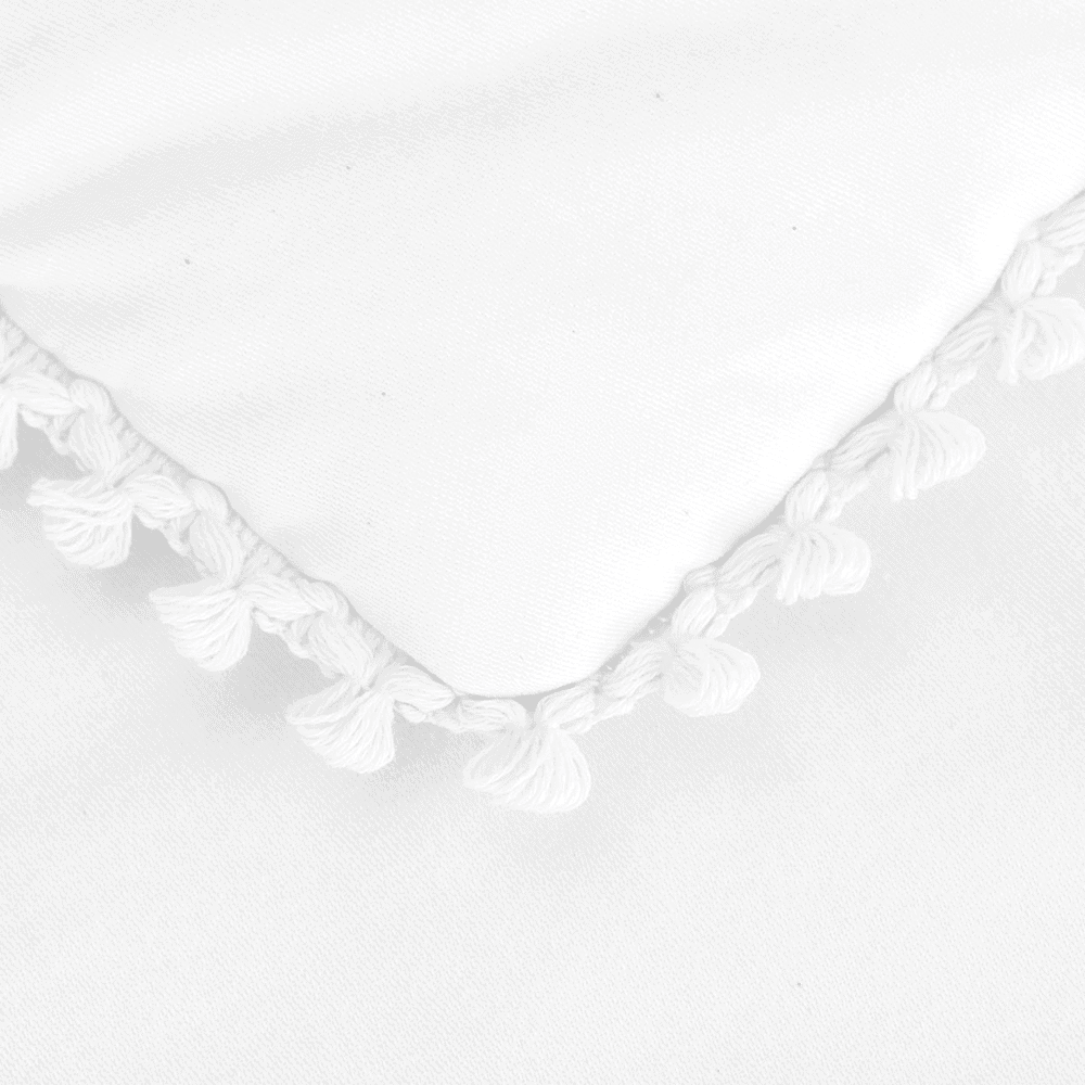 Cotton&Sweets Cotton&Sweets Baby Beddengoed Soft White (50x65cm) - Decomusy