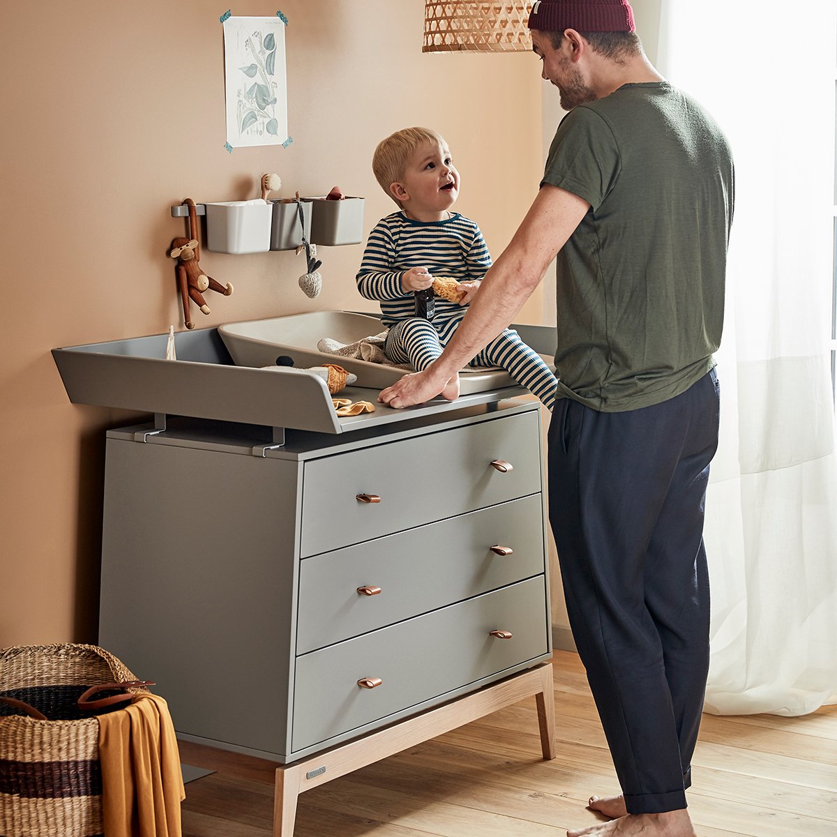 Leander Leander Commode Luna Eik Grey - Decomusy
