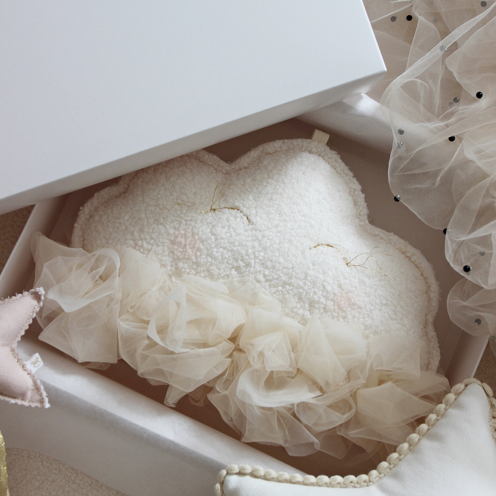 Cotton&Sweets Cotton & Sweets Wolk Mobiel "Alexandra Nuage" - Vanille - Decomusy