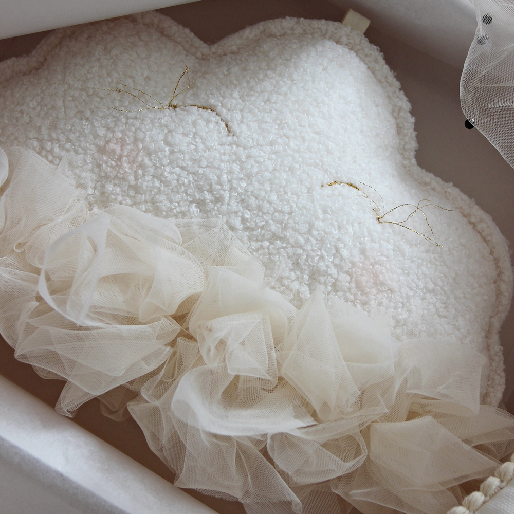 Cotton&Sweets Cotton & Sweets Wolk Mobiel "Alexandra Nuage" - Vanille - Decomusy