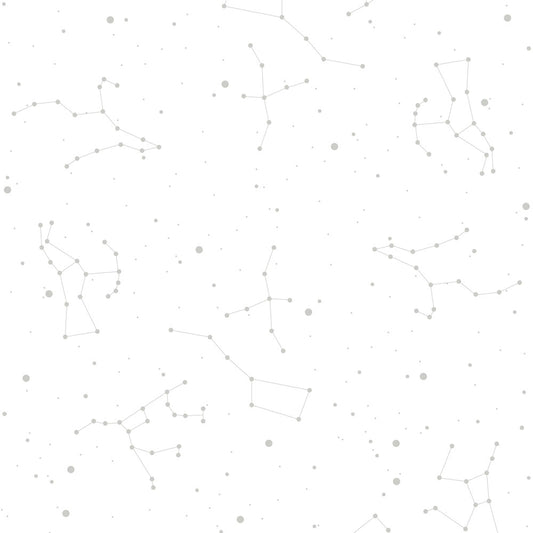 Dekornik Dekornik Behang Simple "Cosmos White & Gray" - Decomusy