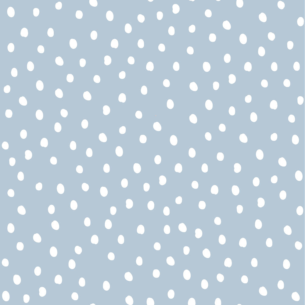 Dekornik Dekornik Behang Simple "Irregular Dots Light Blue" - Decomusy