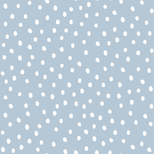 Dekornik Dekornik Behang Simple "Irregular Dots Light Blue" - Decomusy