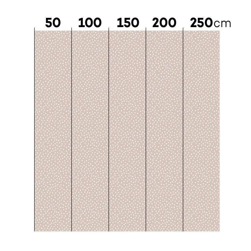 Dekornik Dekornik Behang Simple "Irregular Dots Powder Pink White" - Decomusy