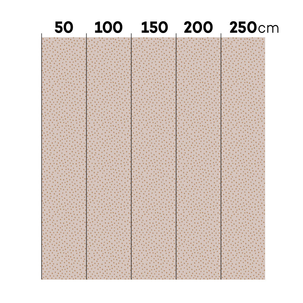 Dekornik Dekornik Behang Simple "Irregular Dots Powder Pink Cinnamon" - Decomusy