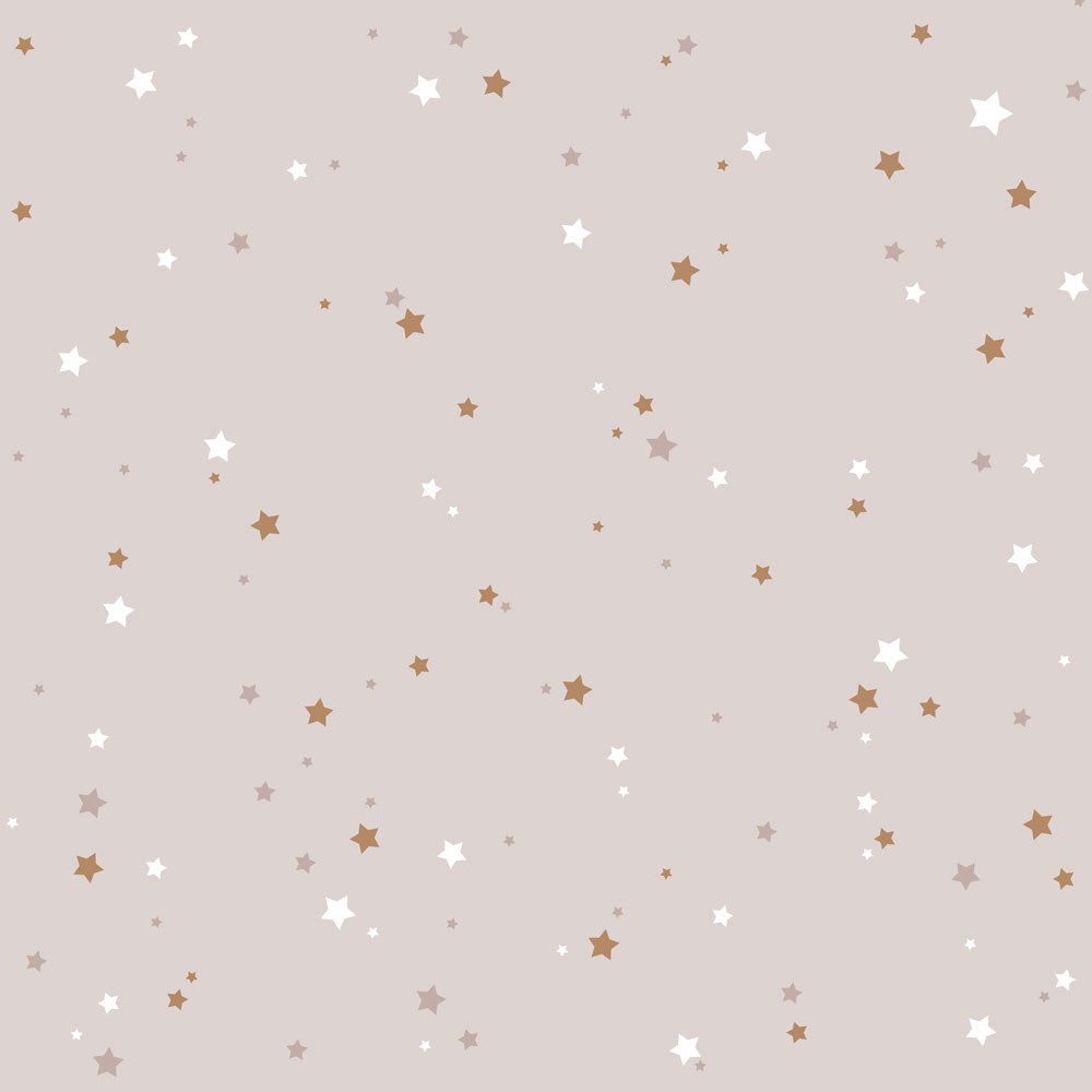 Dekornik Dekornik Behang Simple "Stars Minimini Cinnamon Powder Pink" - Decomusy