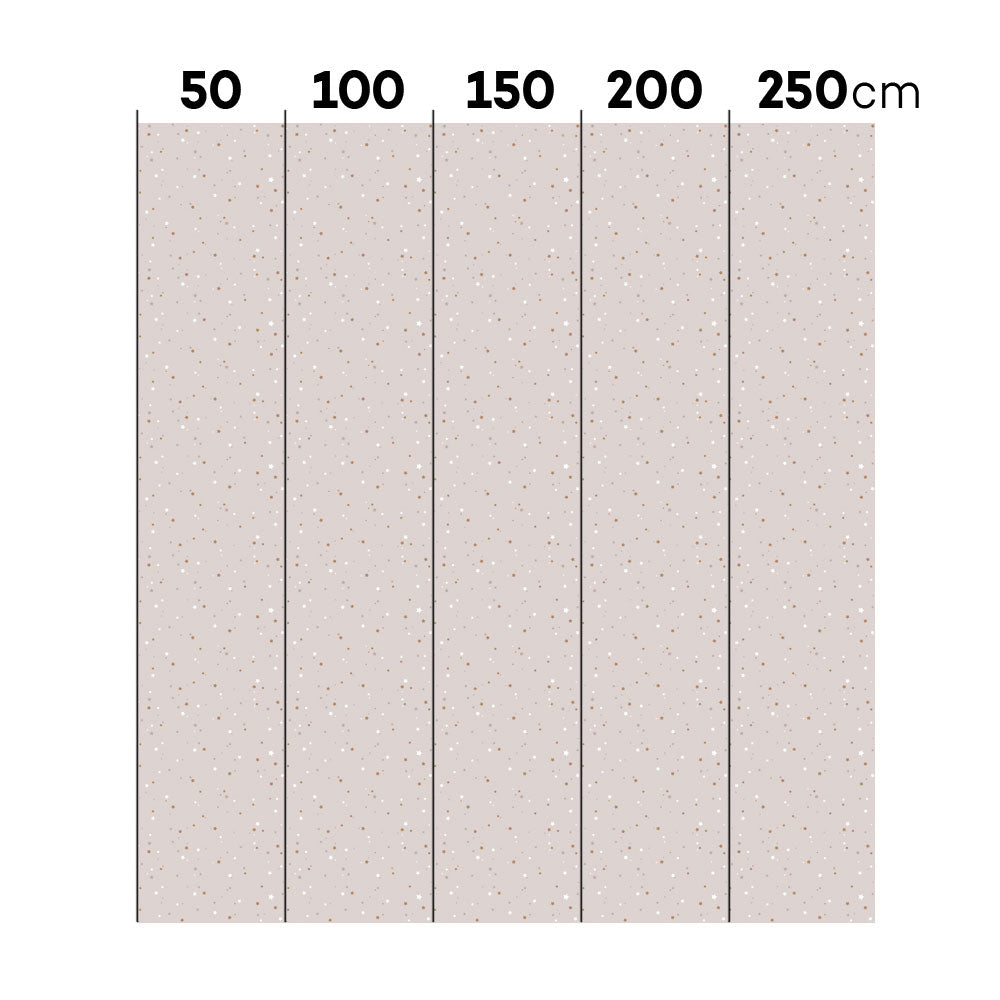 Dekornik Dekornik Behang Simple "Stars Minimini Cinnamon Powder Pink" - Decomusy