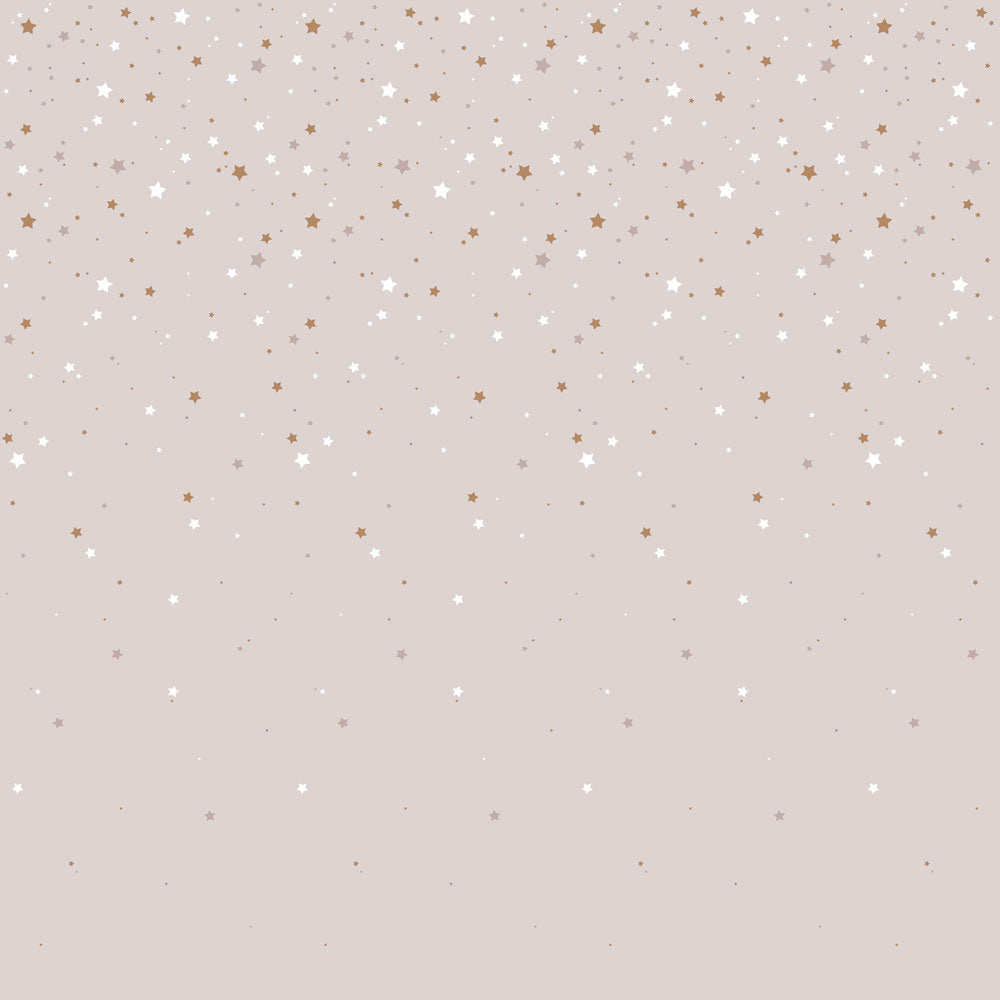 Dekornik Dekornik Behang Simple "Stars from the Sky Powder Pink" - Decomusy
