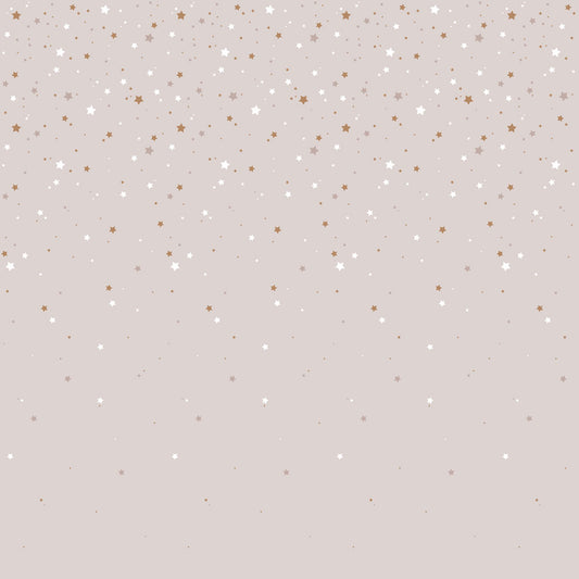 Dekornik Dekornik Behang Simple "Stars from the Sky Powder Pink" - Decomusy