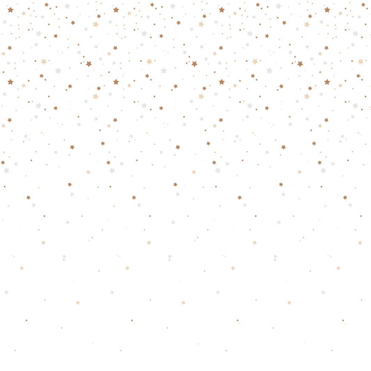 Dekornik Dekornik Behang Simple "Stars from the Sky White" - Decomusy