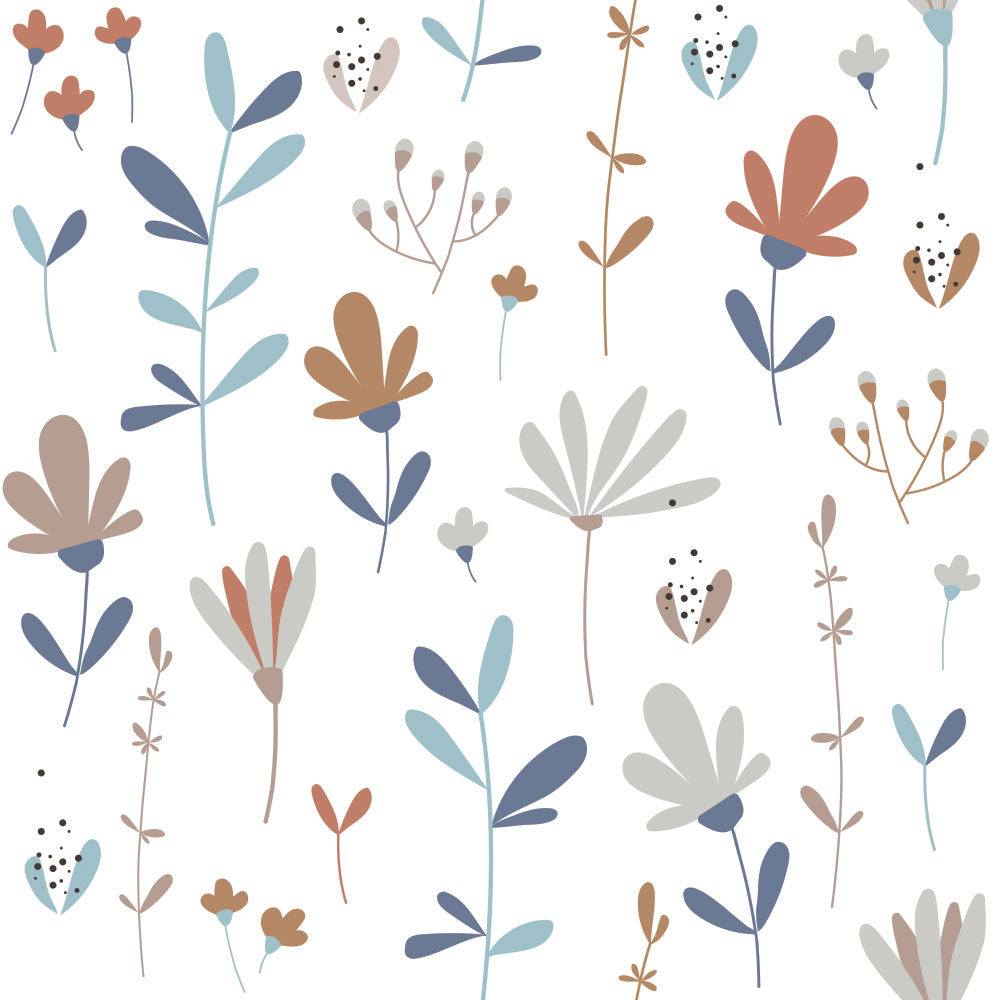 Dekornik Dekornik Behang Simple "Scandinavian Winter Meadow" - Decomusy