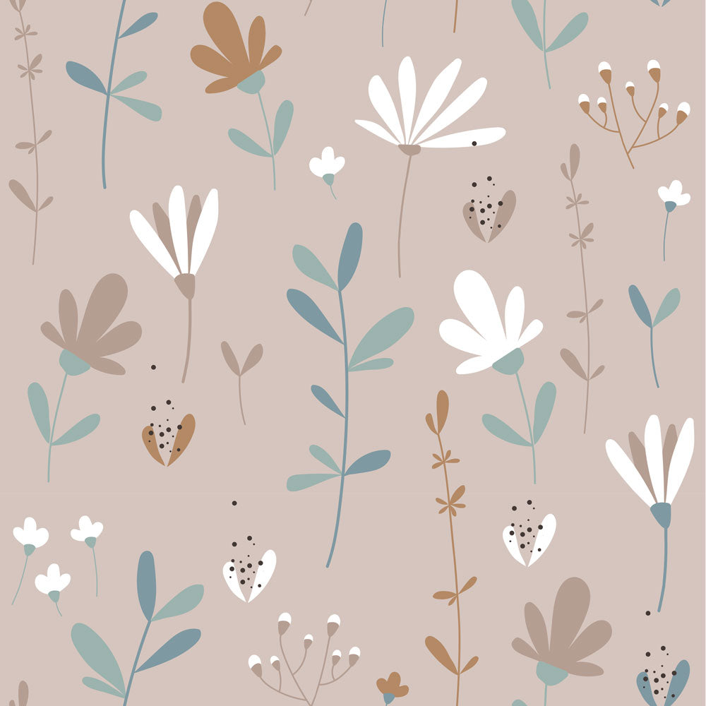 Dekornik Dekornik Behang Simple "Scandinavian Spring Meadow" - Decomusy