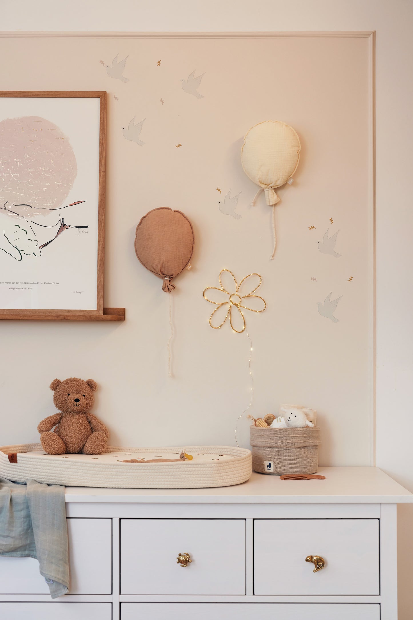 Jollein Jollein Wandhanger Ballon - Biscuit - Decomusy