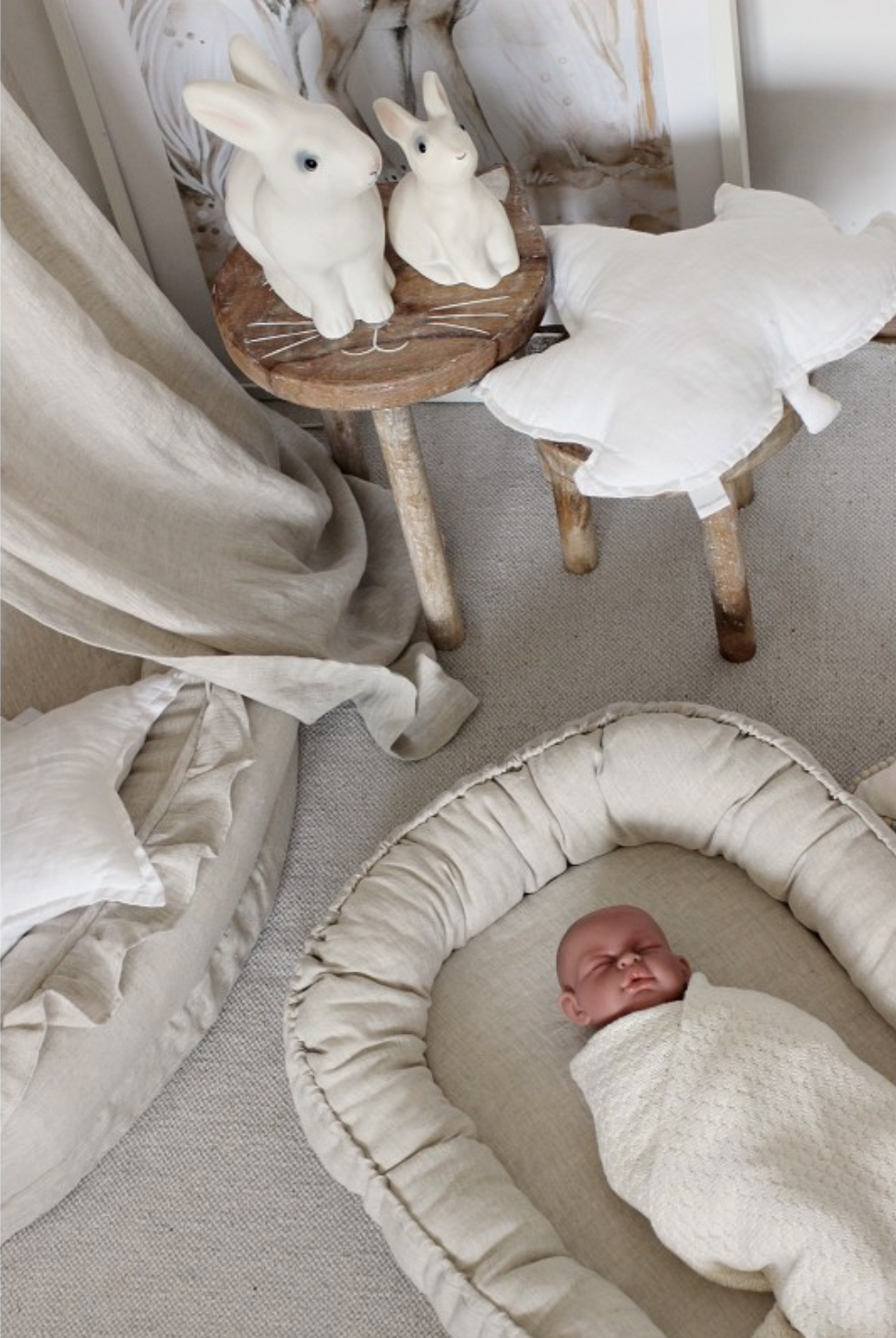 babynest Linnen Babynest Pure Nature "Naturel" - Decomusy