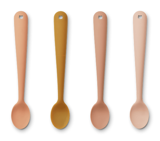 Liewood Liewood Siv Feeding Spoon 4-pack - Tuscany Rose Multi Mix - Decomusy