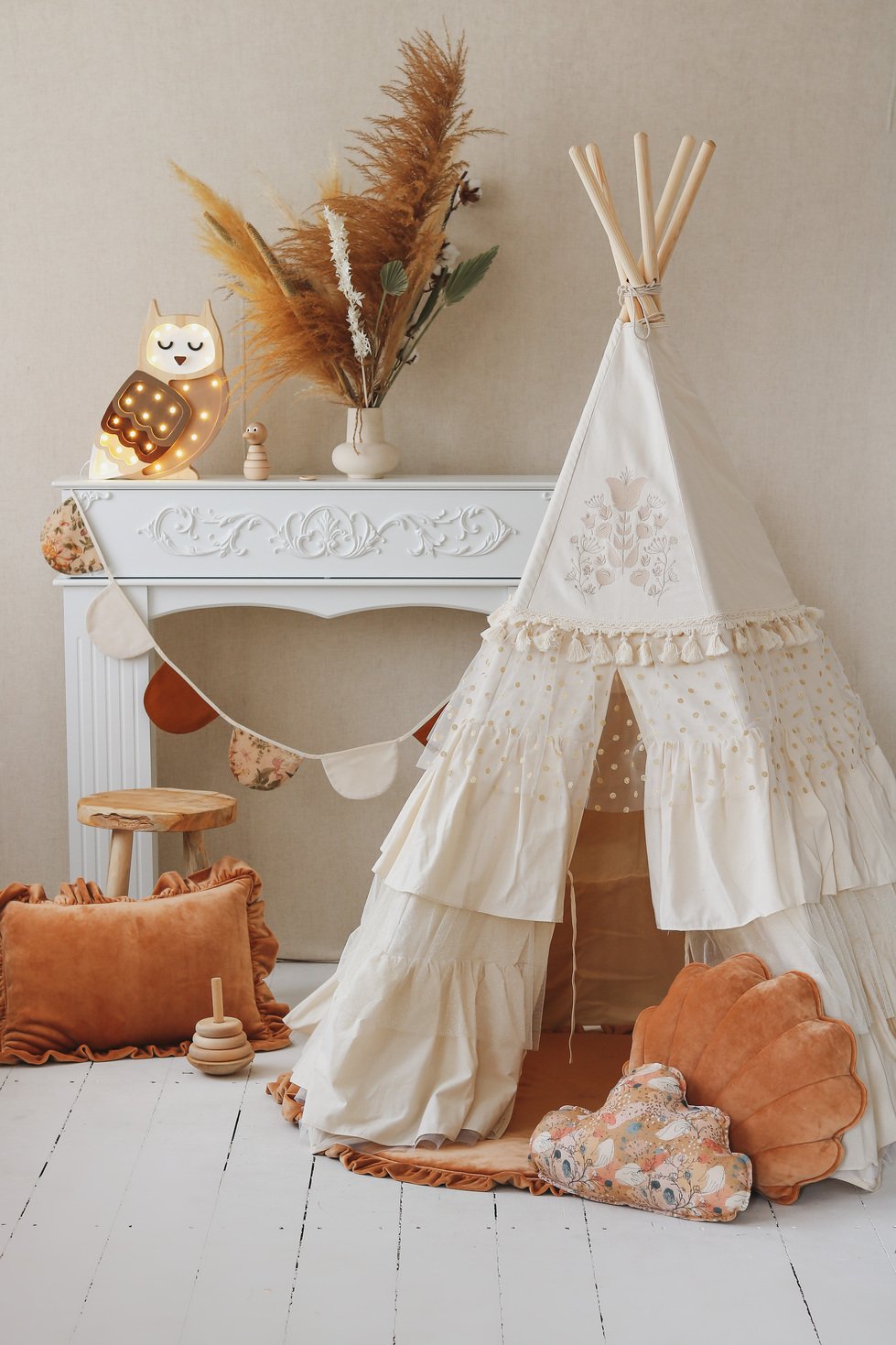 tipi tent Tipi Tent met Franjes "Boho" - Decomusy