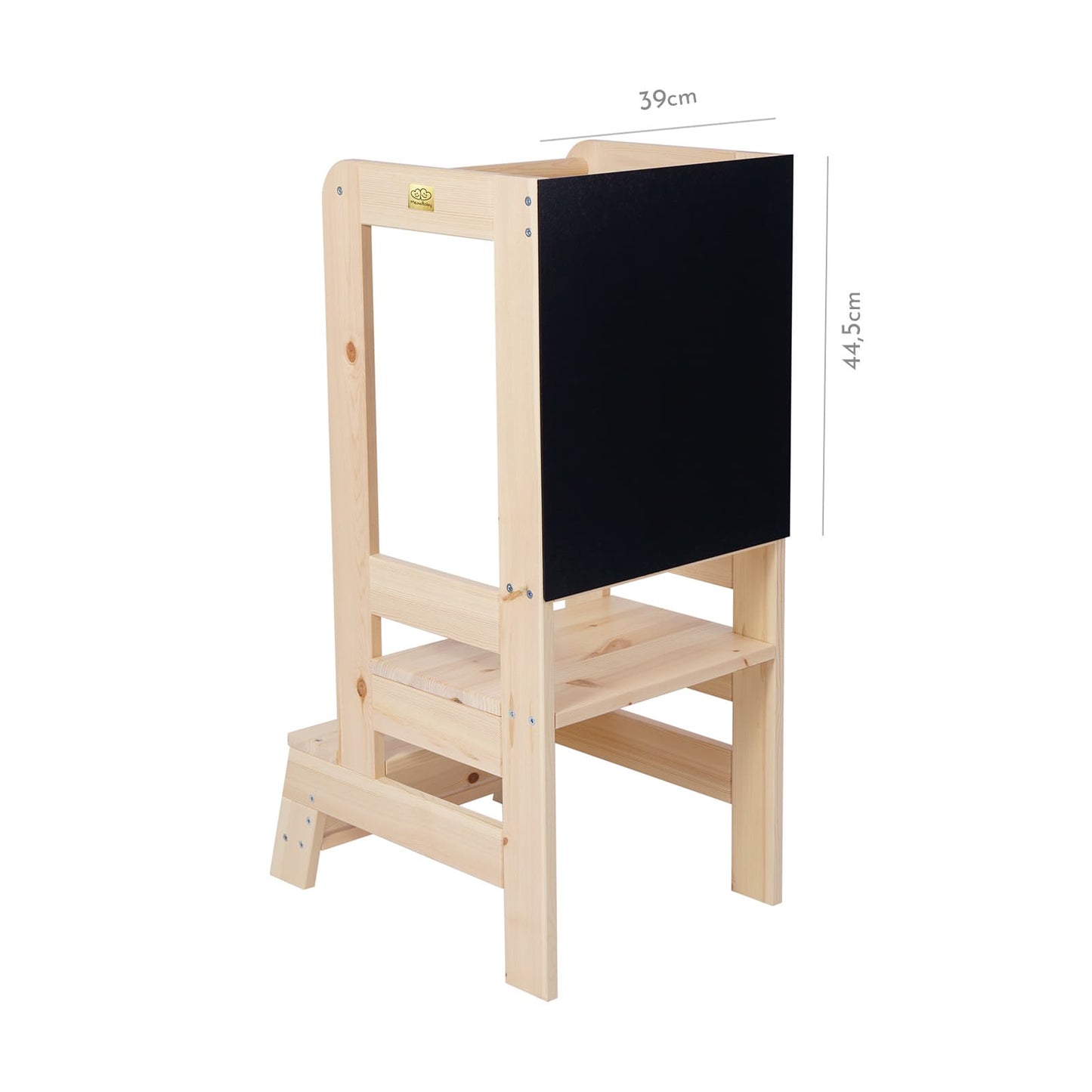 MeowBaby MeowBaby Houten Keukentoren met Krijtbord - Naturel - Decomusy