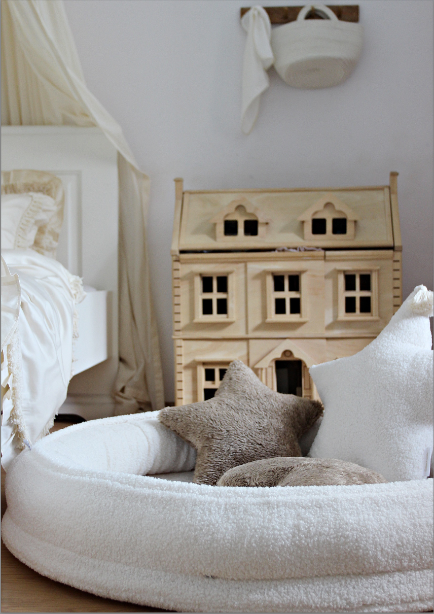 Cotton&Sweets Cotton & Sweets Boho Boucle Speelnest - Wit - Decomusy