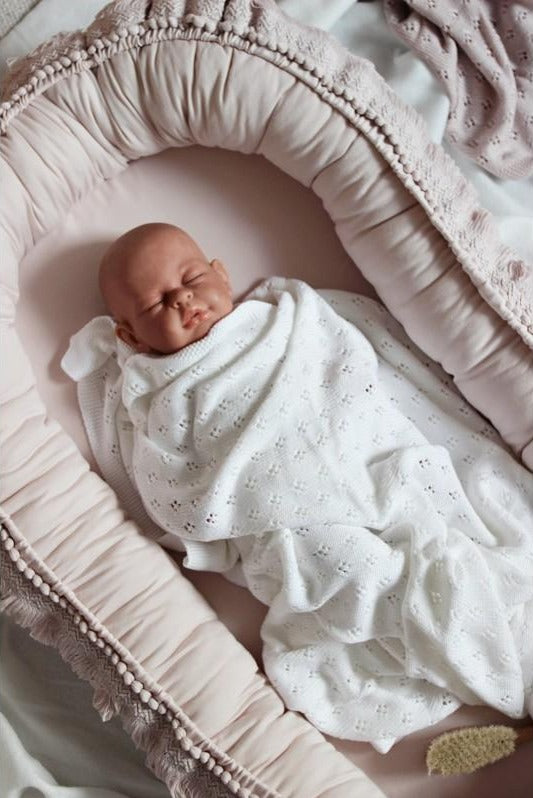 babynest Boho Babynest "Powder Pink" - Decomusy