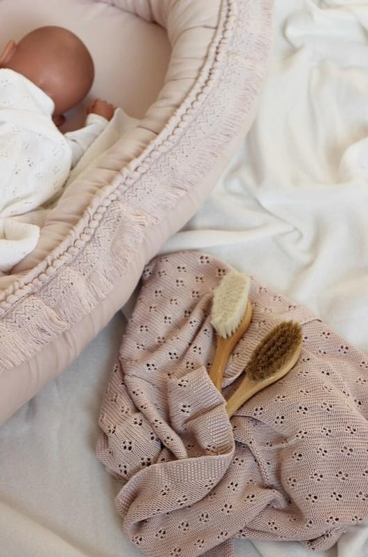 babynest Boho Babynest "Powder Pink" - Decomusy