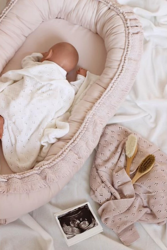 babynest Boho Babynest "Powder Pink" - Decomusy
