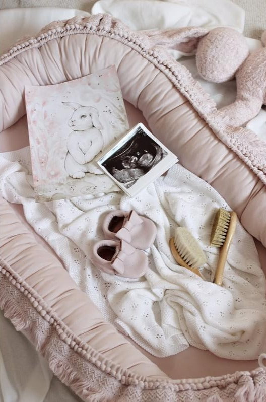 babynest Boho Babynest "Powder Pink" - Decomusy