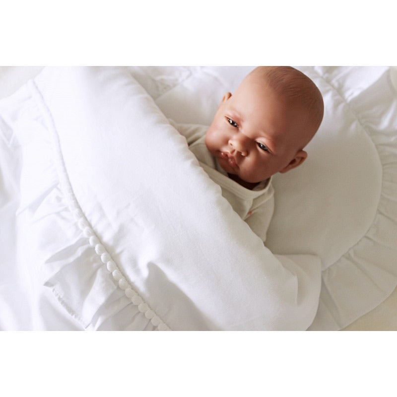 Cotton&Sweets Cotton & Sweets Gevuld Dekbed Boho Newborn "White" - Decomusy