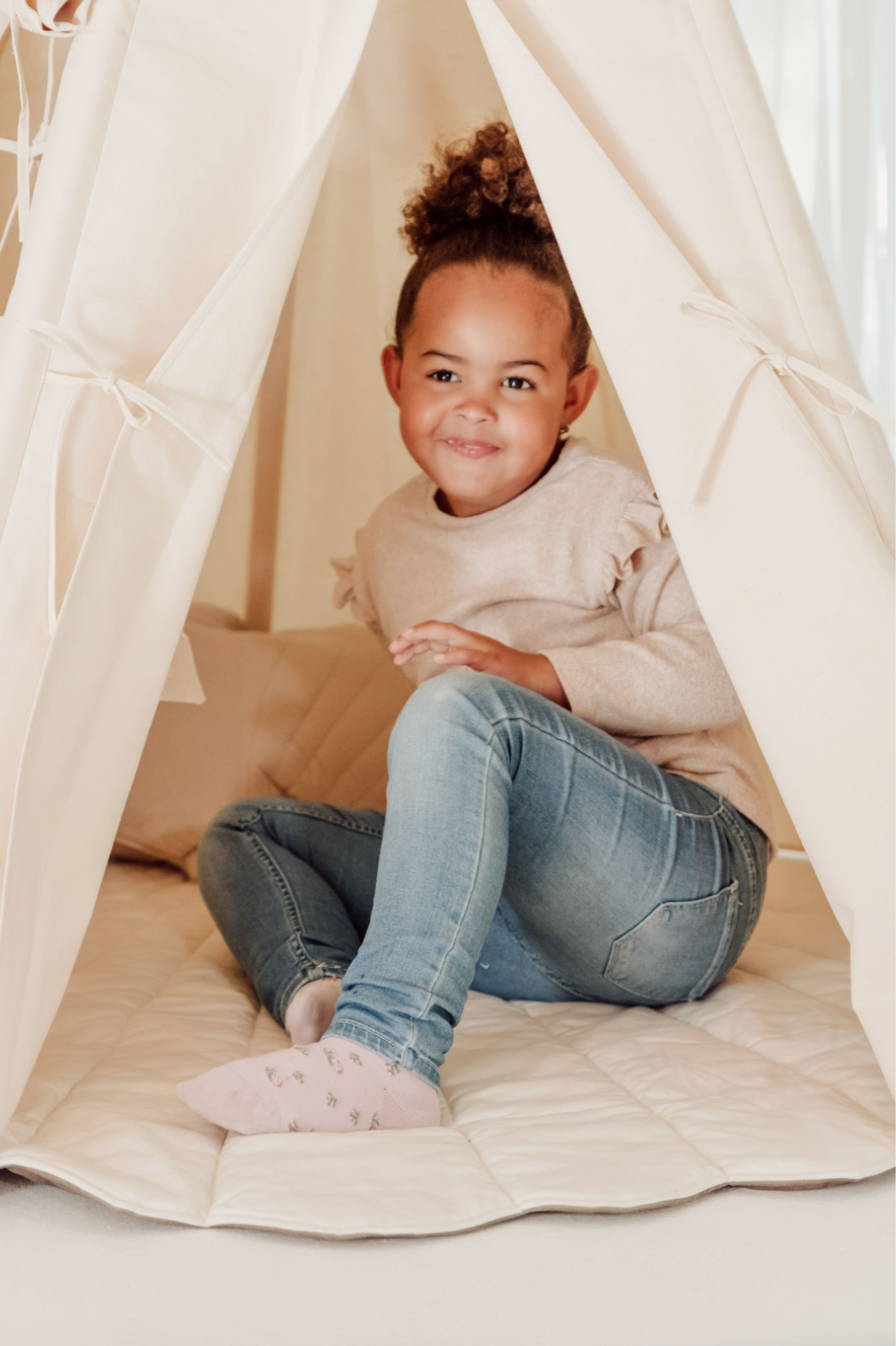 Moi Mili Moi Mili Tipi Tent Classic "Beige" - Decomusy