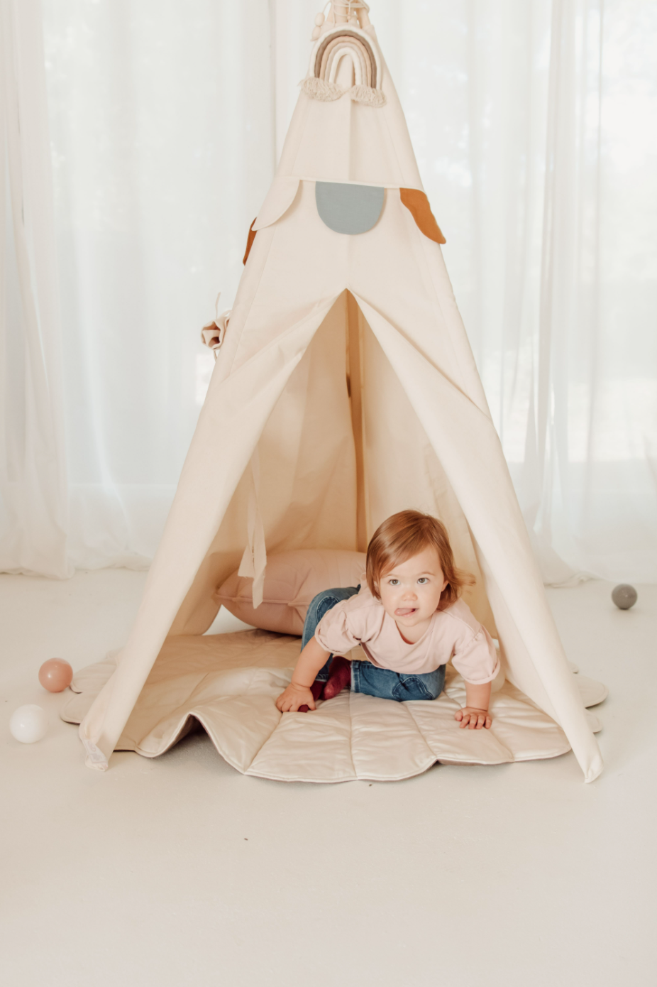 Moi Mili Moi Mili Tipi Tent Classic "Beige" - Decomusy